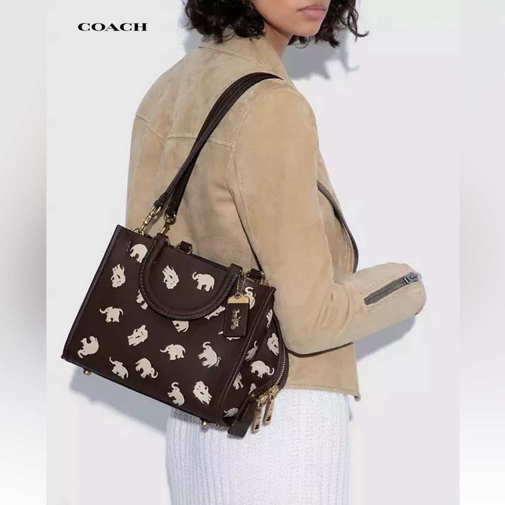 🐘 COACH Rogue Bag 25 With Elephant Print 🐘